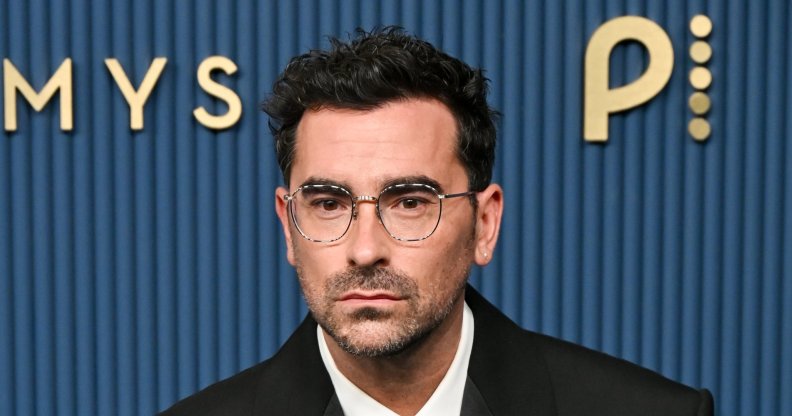 Daniel Levy at the 78th Emmy Awards held at Peacock Theater on September 14, 2026 in Los Angeles, California. (Photo by Alberto Rodriguez/Deadline via Getty Images)