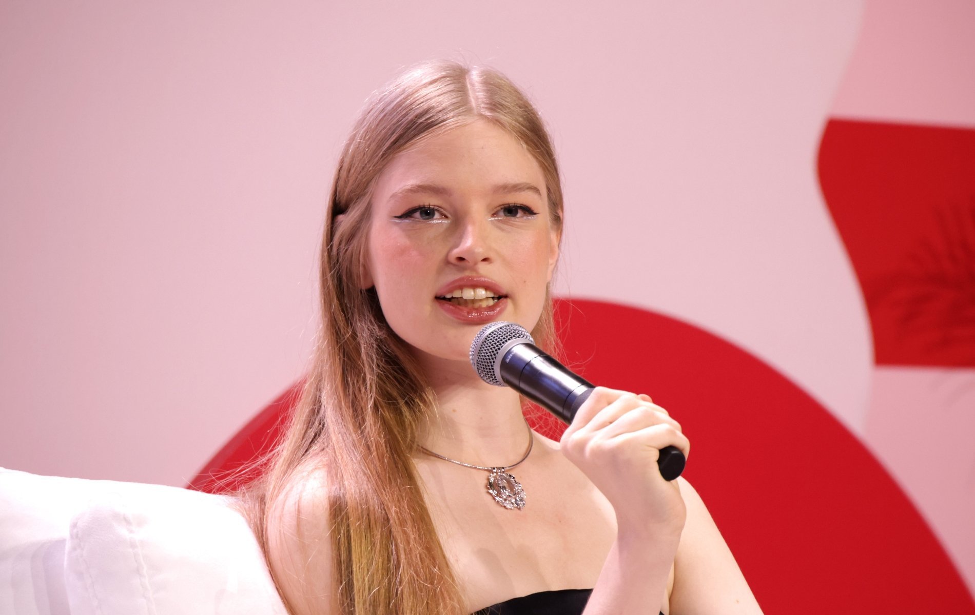 Vivian Jenna Wilson speaks onstage during the 2025 Teen Vogue Summit