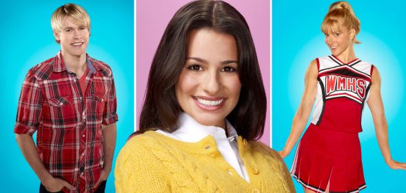 Chord Overstreet, Lea Michele and Heather Morris for Glee