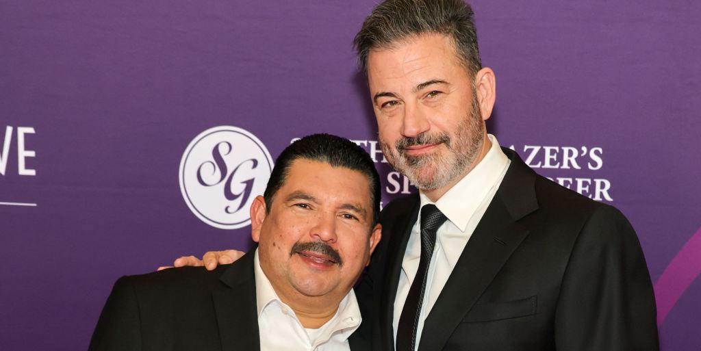 Guillermo Rodriguez and Jimmy Kimmel