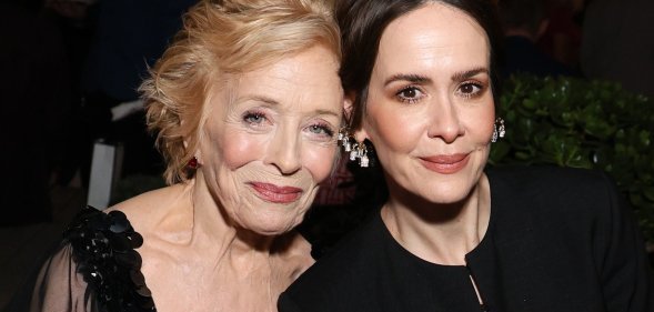 Holland Taylor and Sarah Paulson at Apple TV's 'Brothers' Premiere After Party held at Billy Wilder Theater at the Hammer Museum on September 17, 2026 in Los Angeles, California. (Photo by River Calla