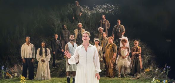 Jonathan Groff in the RSC's all-male production of As You Like It