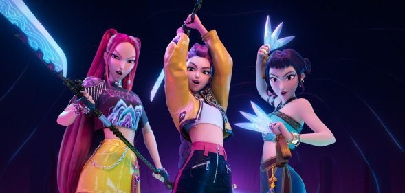 KPop Demon Hunters girl group HUNTR/X
