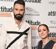 LONDON, ENGLAND - OCTOBER 06: Rylan Clark-Neal and Lucy Spraggan attend The Virgin Atlantic Attitude Awards 2021 at The Roundhouse on October 06, 2021 in London, England. (Photo by Kate Green/Getty Im