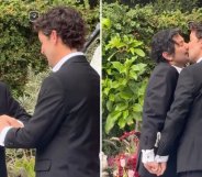 Mark Indelicato at his wedding