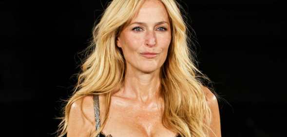 Gillian Anderson Paris Fashion Week