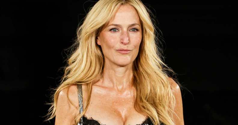 Gillian Anderson Paris Fashion Week
