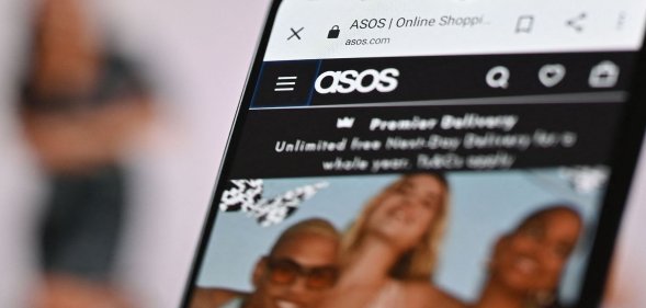 ASOS on a phone