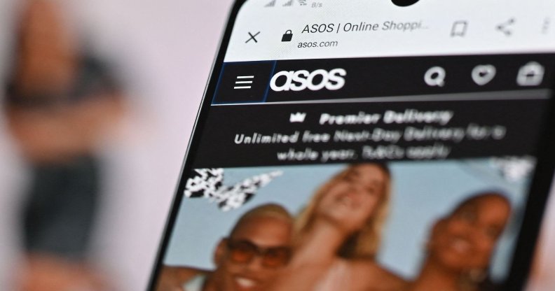 ASOS on a phone