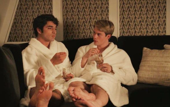 Taylor Zakhar Perez and Nicholas Galitzine in Red, White & Royal Blue