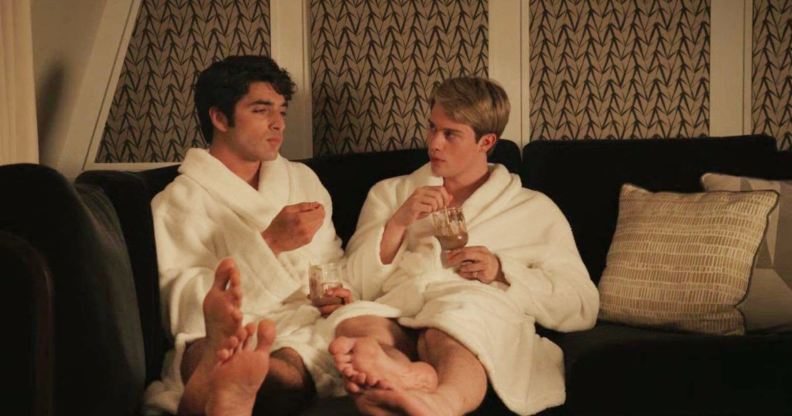 Taylor Zakhar Perez and Nicholas Galitzine in Red, White & Royal Blue