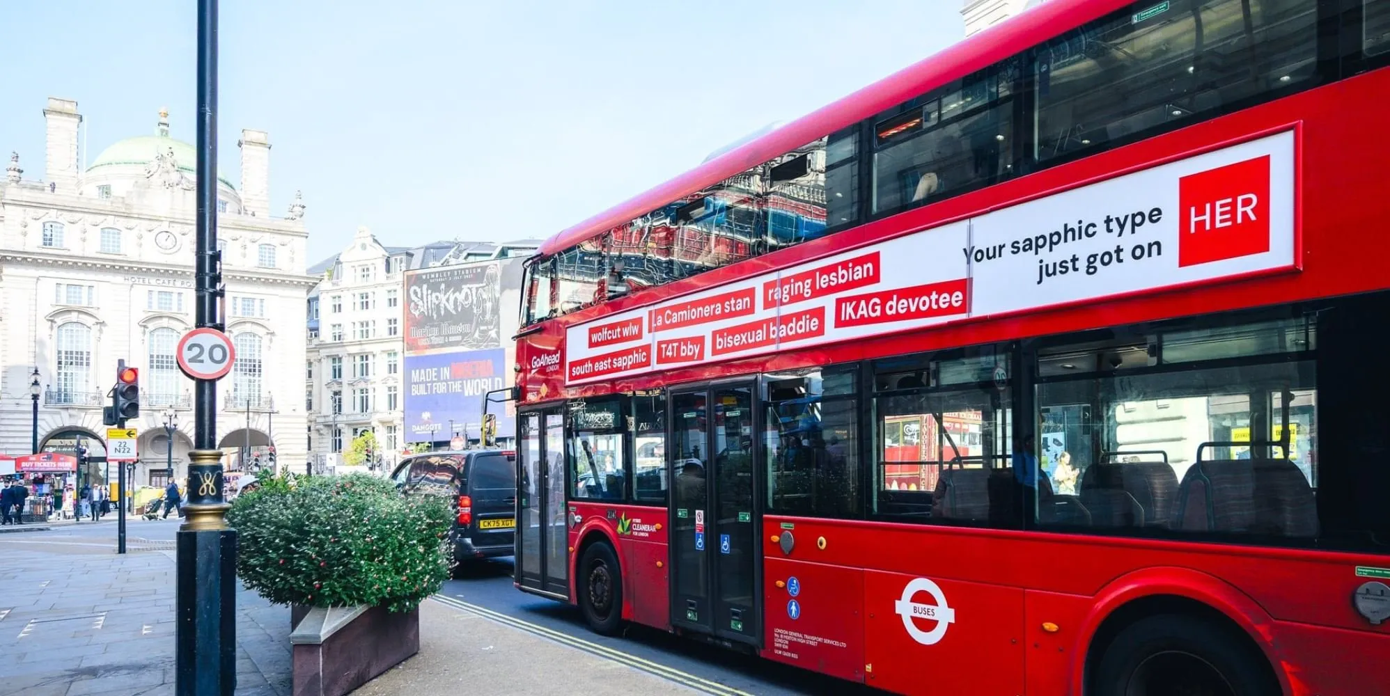 HER TFL bus campaign