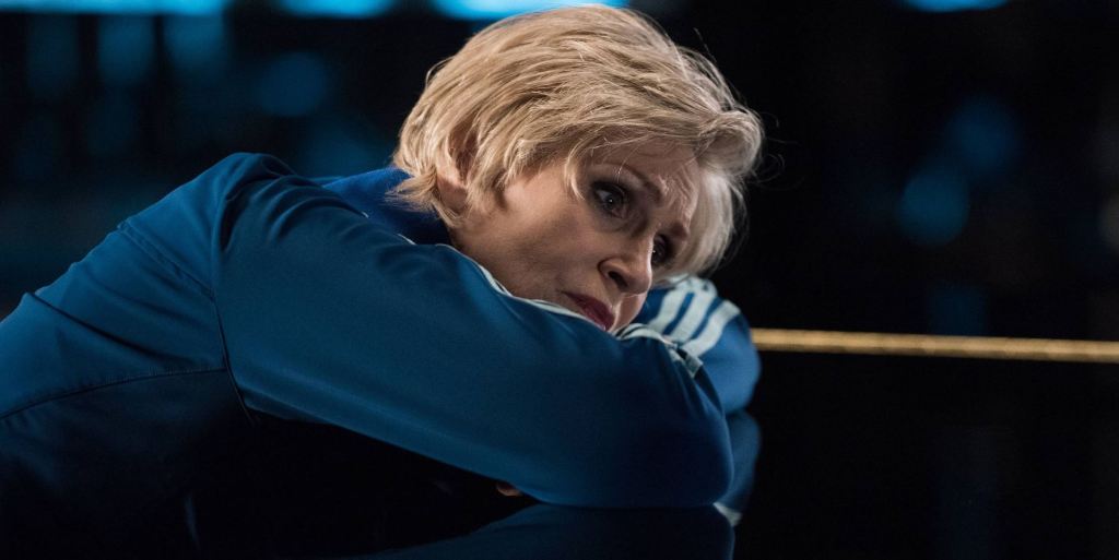 Jane Lynch as Sue Sylvester in Glee