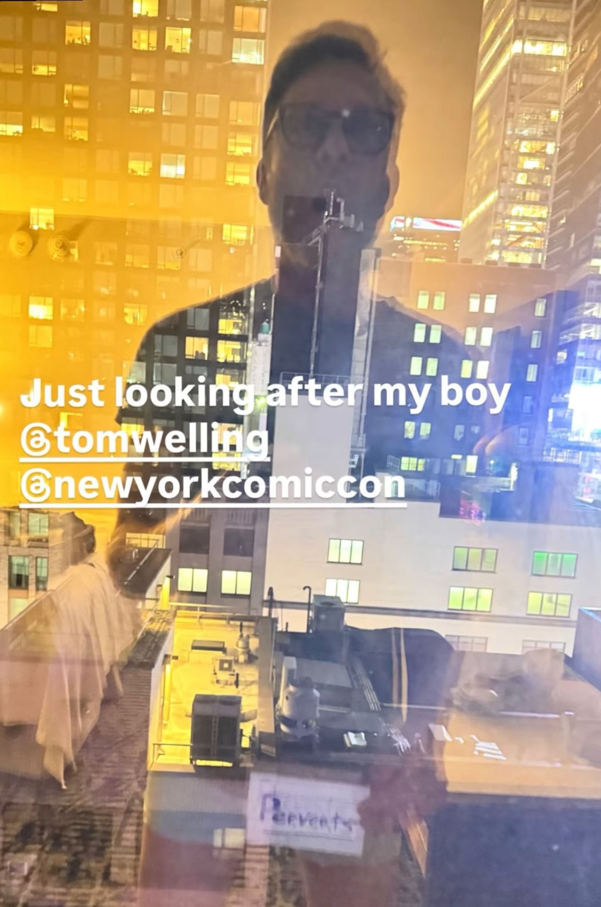Michael Rosenbaum poked fun at the mishap
