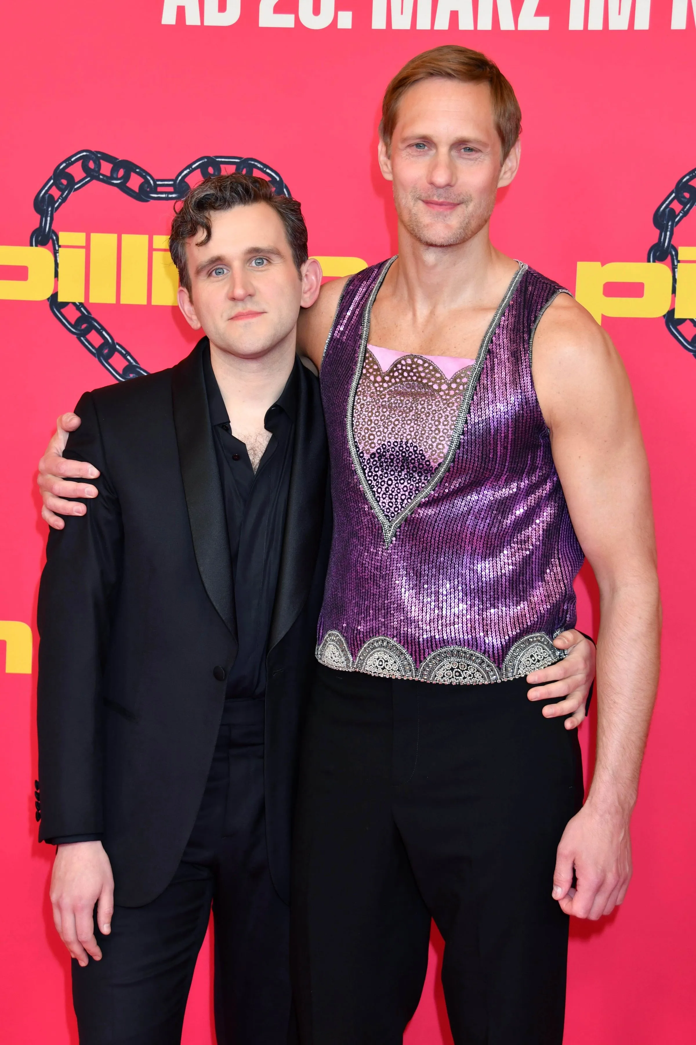 BERLIN, GERMANY - MARCH 20: Harry Melling and Alexander Skarsgard attend the